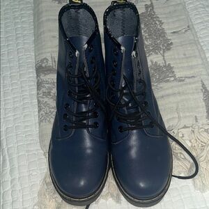 Dr. Martens Navy Combat Boots